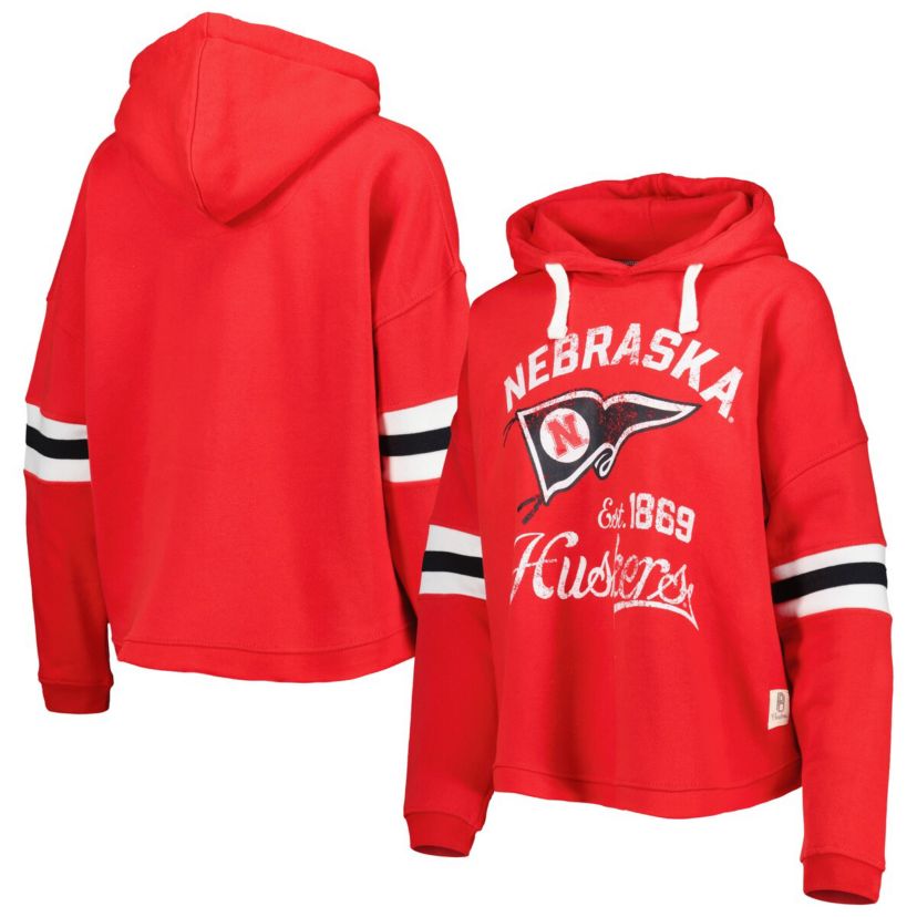 NCAA Nebraska Huskers Super Pennant Pullover Hoodie