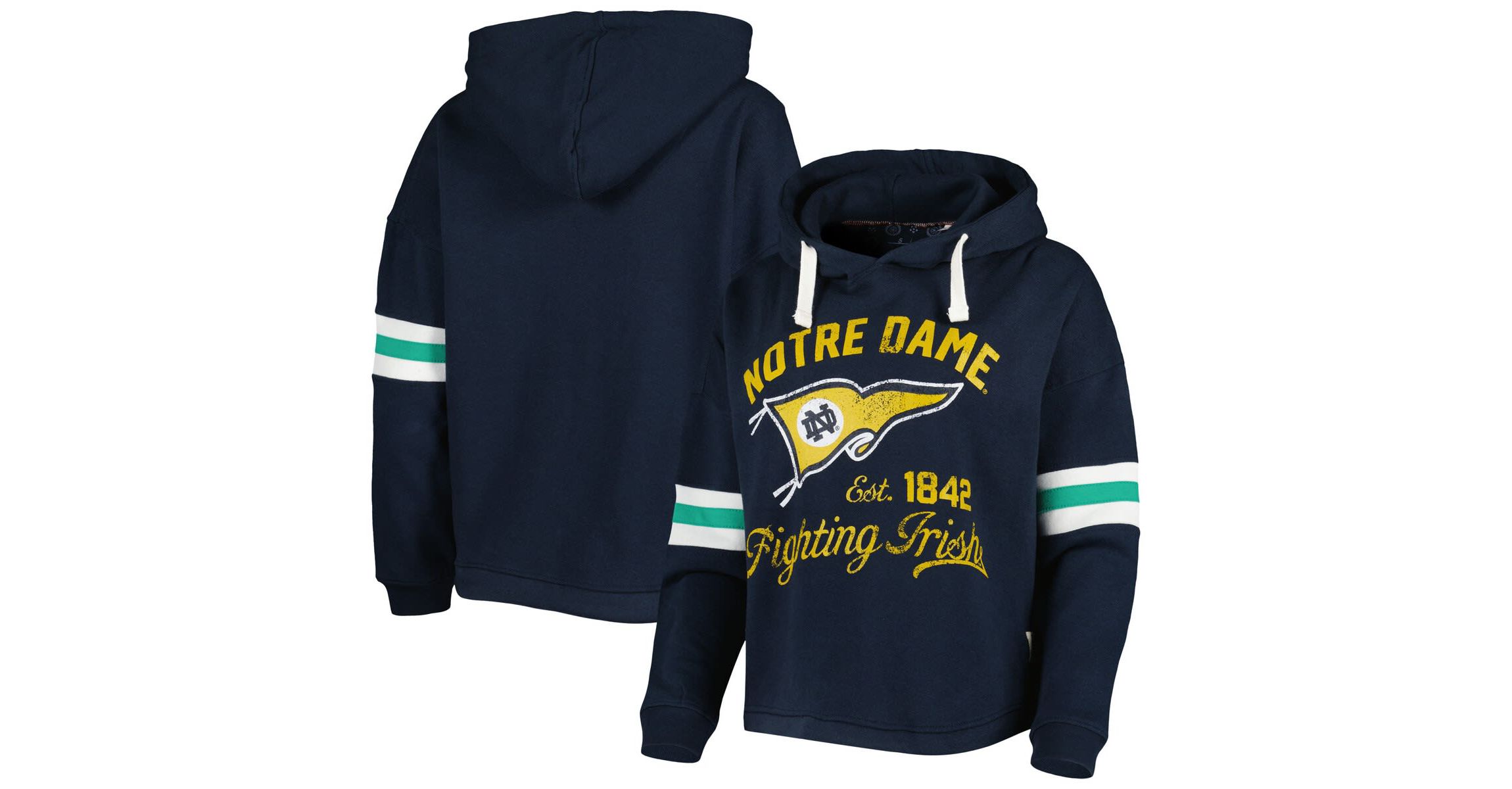 NCAA Notre Dame Fighting Irish Super Pennant Pullover Hoodie