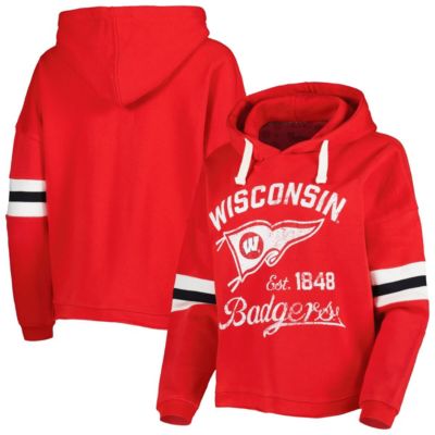 NCAA Wisconsin Badgers Super Pennant Pullover Hoodie