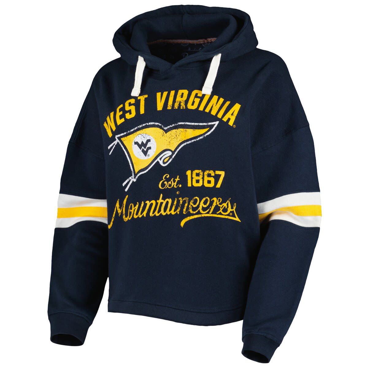 NCAA West Virginia Mountaineers Super Pennant Pullover Hoodie