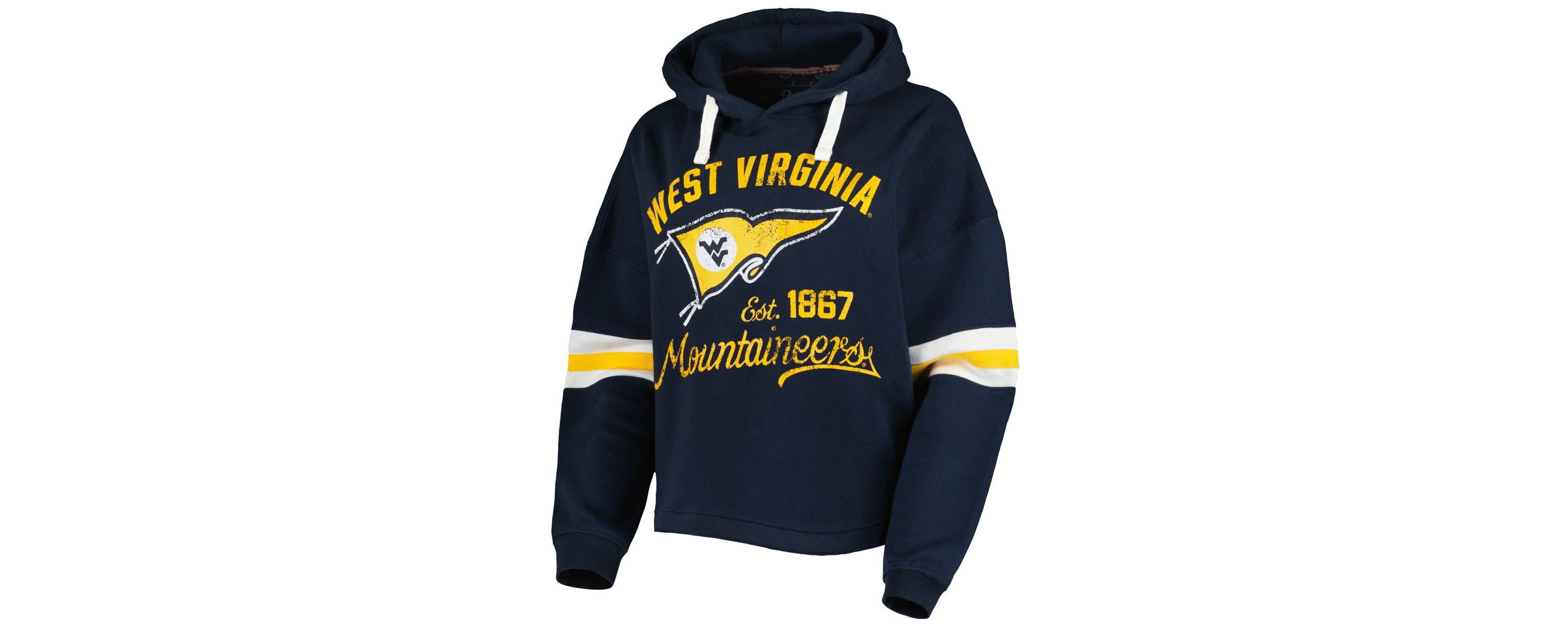 NCAA West Virginia Mountaineers Super Pennant Pullover Hoodie