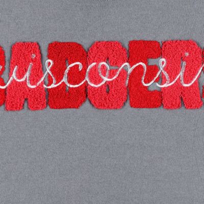 NCAA Wisconsin Badgers Pinehurst Chenille Raglan Pullover Sweatshirt