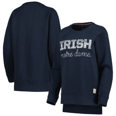 NCAA Notre Dame Fighting Irish Steamboat Animal Print Raglan Pullover Sweatshirt