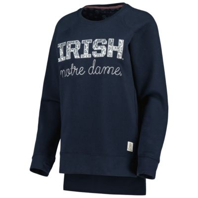 NCAA Notre Dame Fighting Irish Steamboat Animal Print Raglan Pullover Sweatshirt