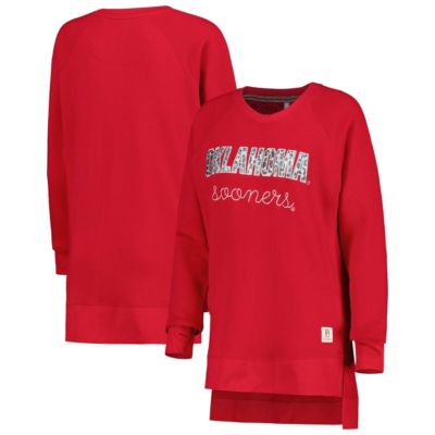 NCAA Oklahoma Sooners Steamboat Animal Print Raglan Pullover Sweatshirt