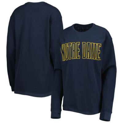 NCAA Notre Dame Fighting Irish Surf Plus Southlawn Waffle-Knit Thermal Tri-Blend Long Sleeve T-Shirt