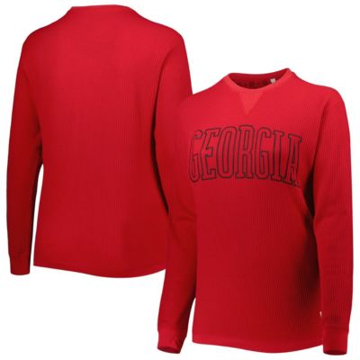NCAA Georgia Bulldogs Surf Plus Southlawn Waffle-Knit Thermal Tri-Blend Long Sleeve T-Shirt