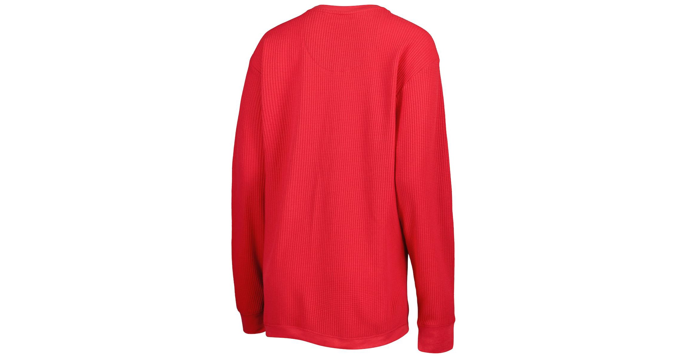 NCAA Wisconsin Badgers Surf Plus Size Southlawn Waffle-Knit Thermal Tri-Blend Long Sleeve T-Shirt