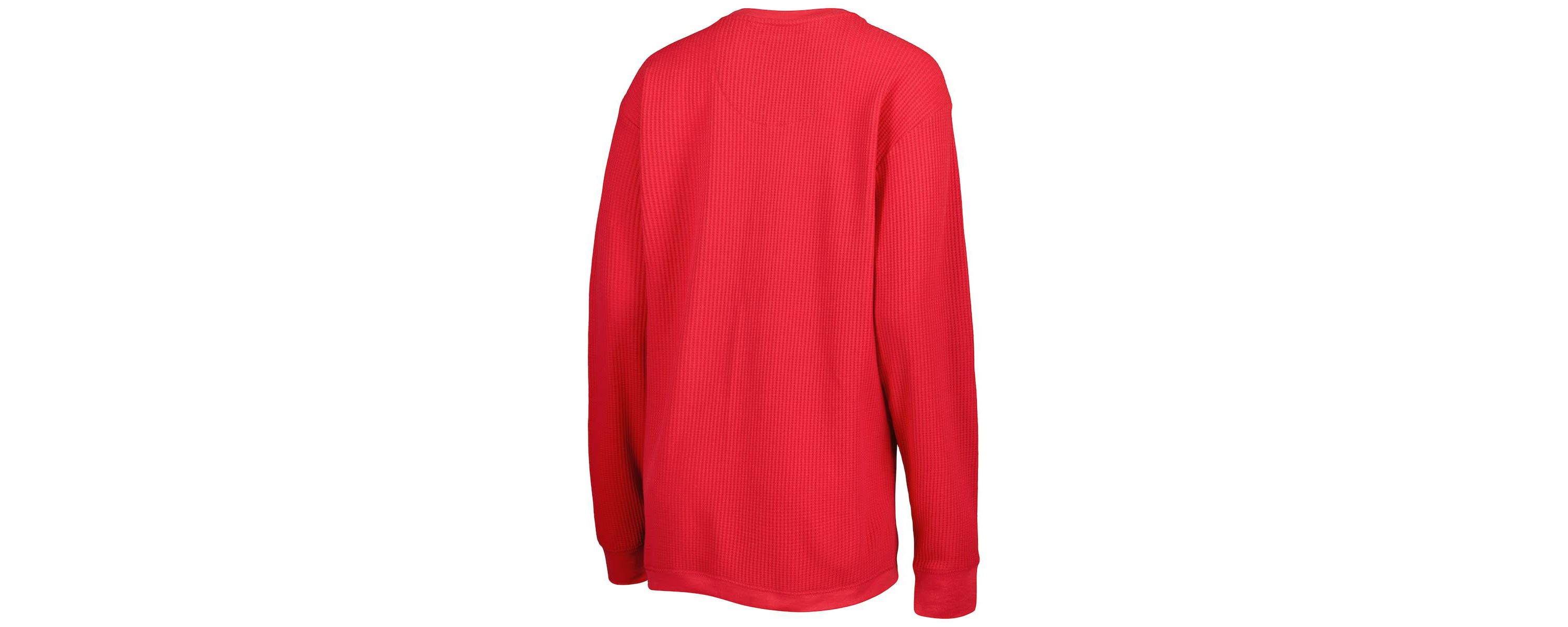 NCAA Wisconsin Badgers Surf Plus Size Southlawn Waffle-Knit Thermal Tri-Blend Long Sleeve T-Shirt