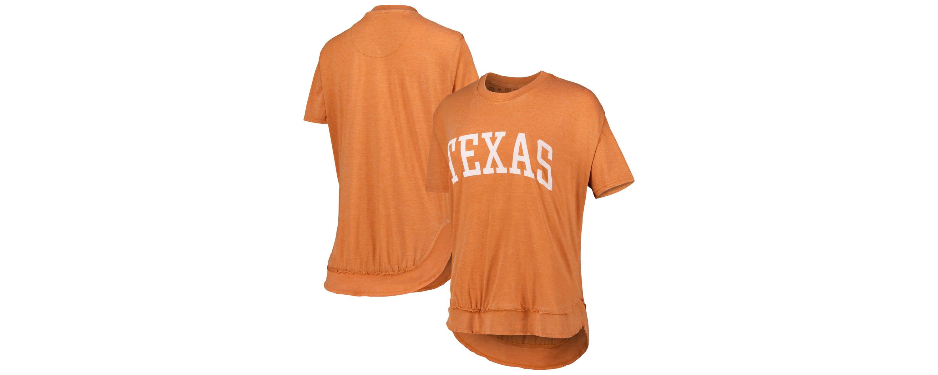 NCAA Burnt Texas Longhorns Arch Poncho T-Shirt