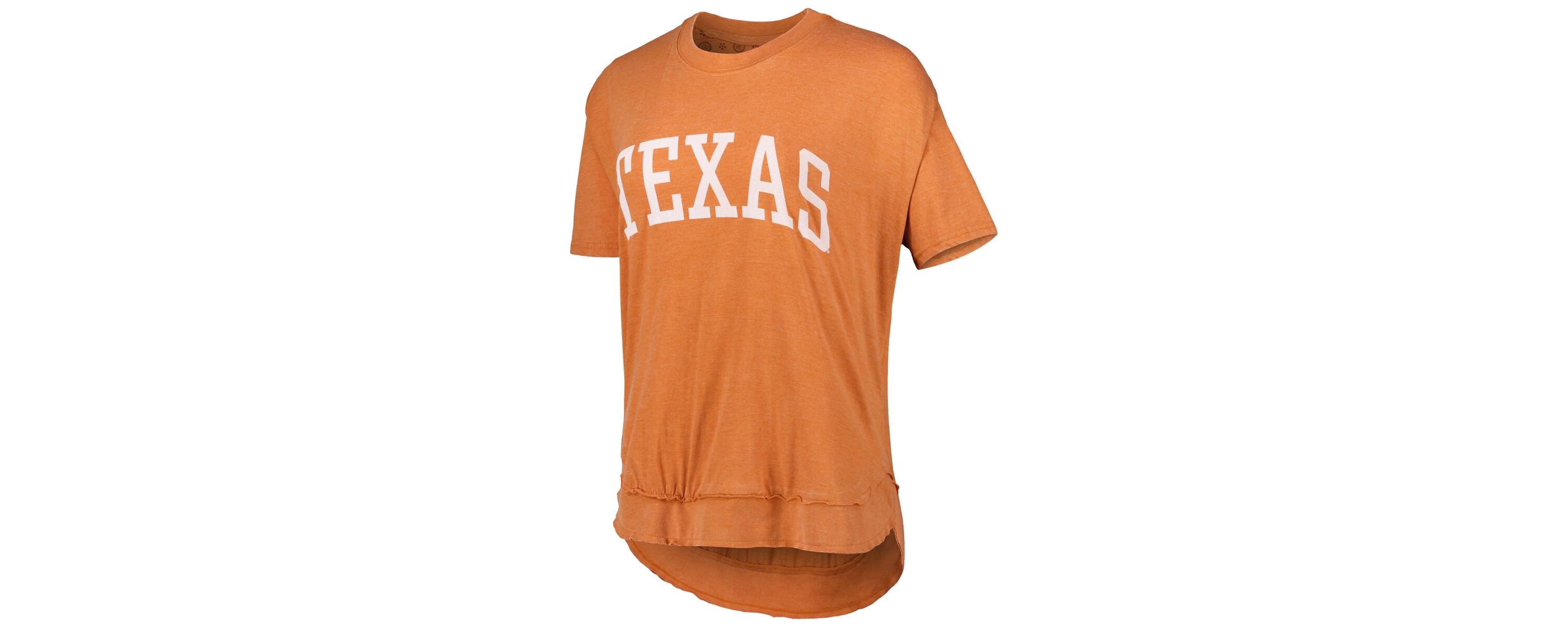 NCAA Burnt Texas Longhorns Arch Poncho T-Shirt