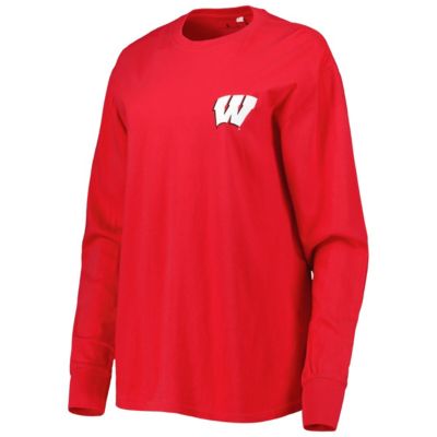 NCAA Wisconsin Badgers Valencia Plaid 2-Hit Long Sleeve T-Shirt