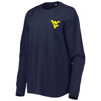 NCAA West Virginia Mountaineers Valencia Plaid 2-Hit Long Sleeve T-Shirt