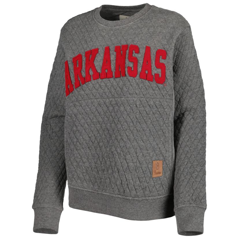 NCAA Arkansas Razorbacks Moose Quilted Pullover Sweatshirt