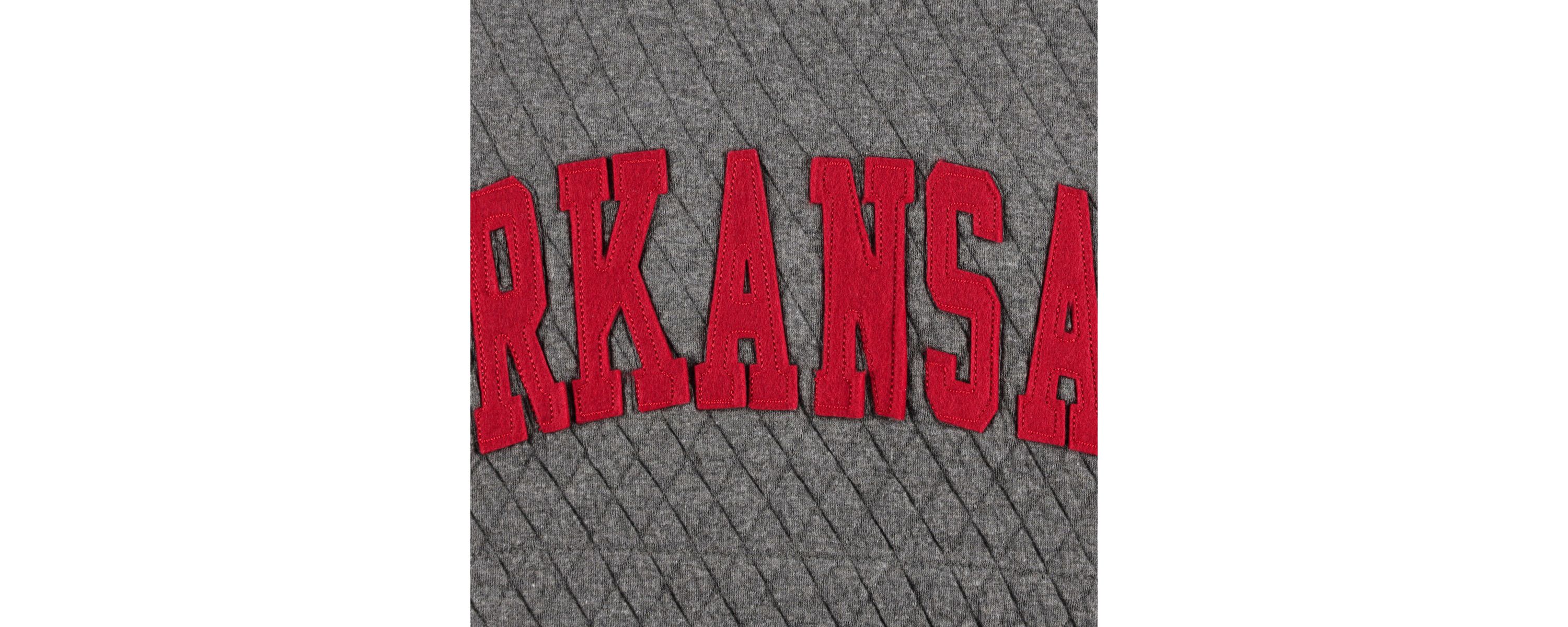 NCAA Arkansas Razorbacks Moose Quilted Pullover Sweatshirt
