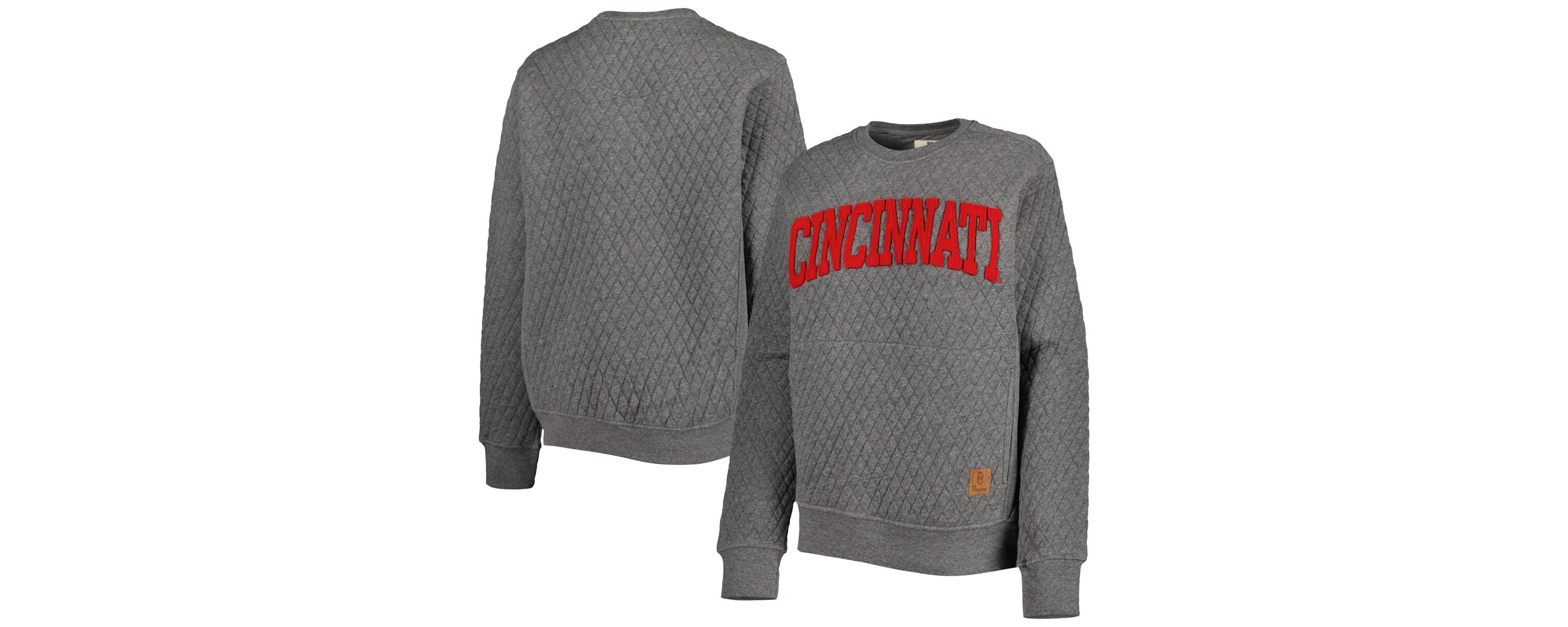 NCAA Cincinnati Bearcats Moose Quilted Pullover Sweatshirt