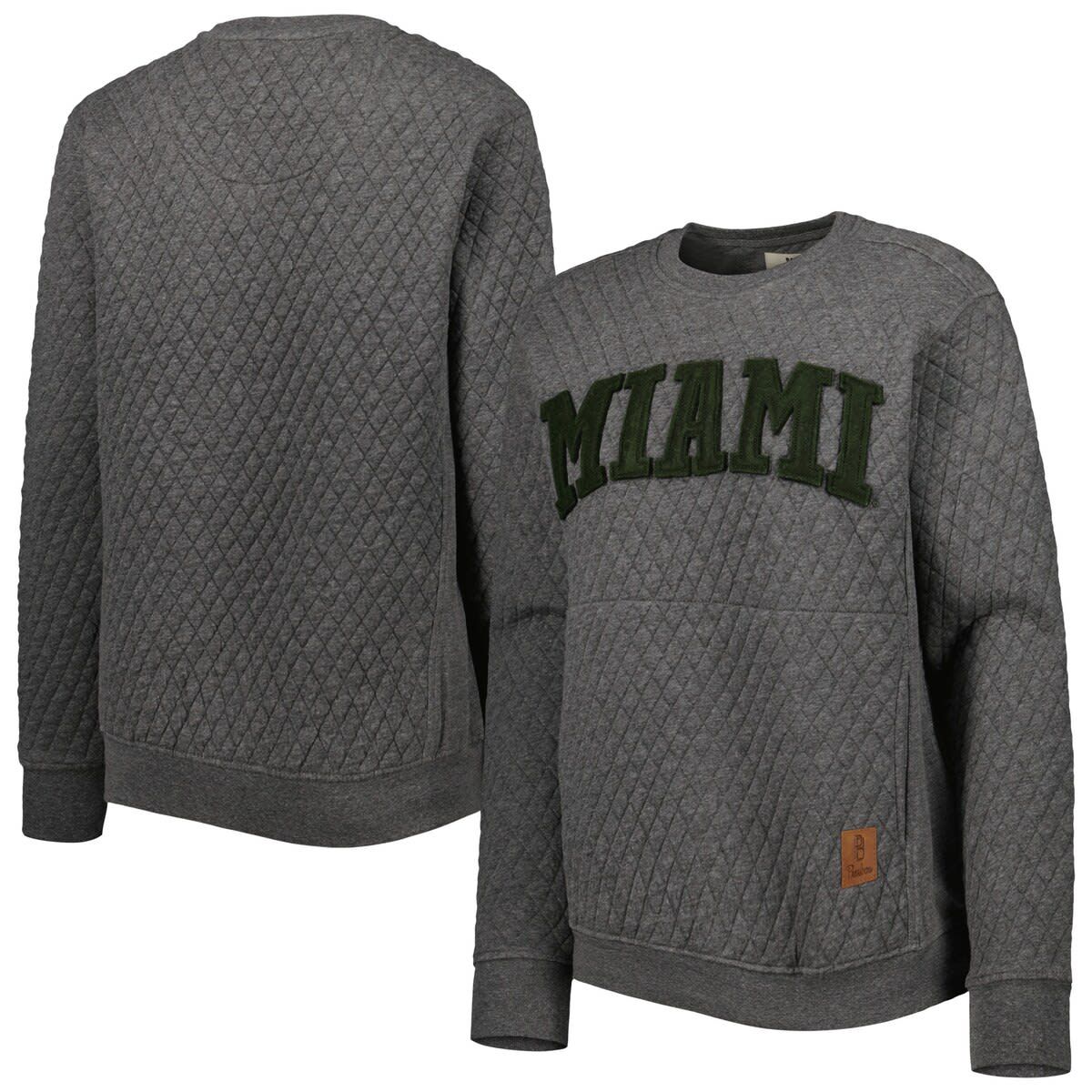 Miami (FL) Hurricanes NCAA Miami Hurricanes Moose Quilted Pullover Sweatshirt