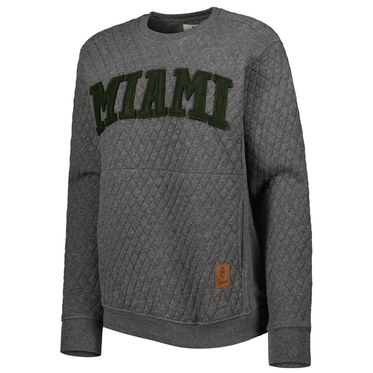 Miami (FL) Hurricanes NCAA Miami Hurricanes Moose Quilted Pullover Sweatshirt