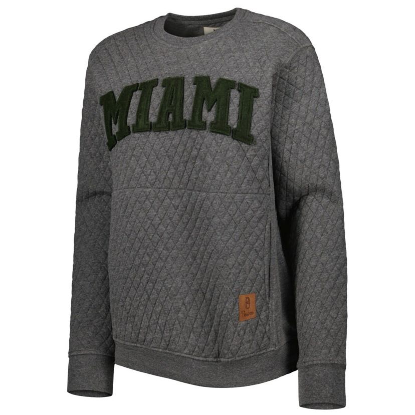Miami (FL) Hurricanes NCAA Miami Hurricanes Moose Quilted Pullover Sweatshirt
