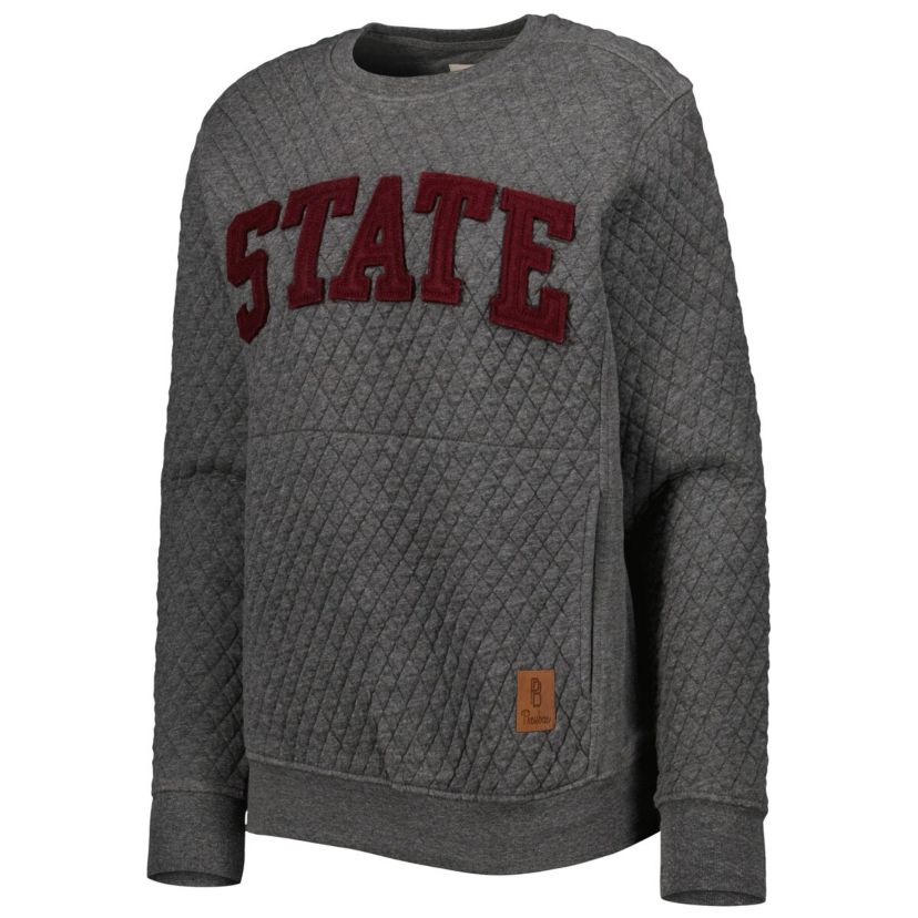 NCAA Mississippi State Bulldogs Moose Quilted Pullover Sweatshirt