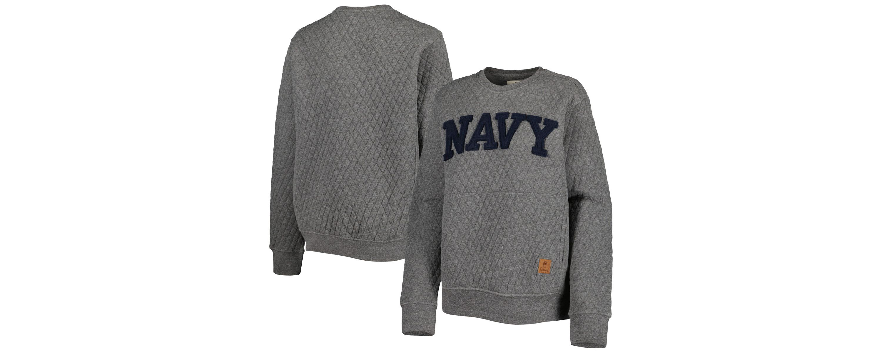 Navy Midshipmen NCAA Midshipmen Moose Quilted Pullover Sweatshirt
