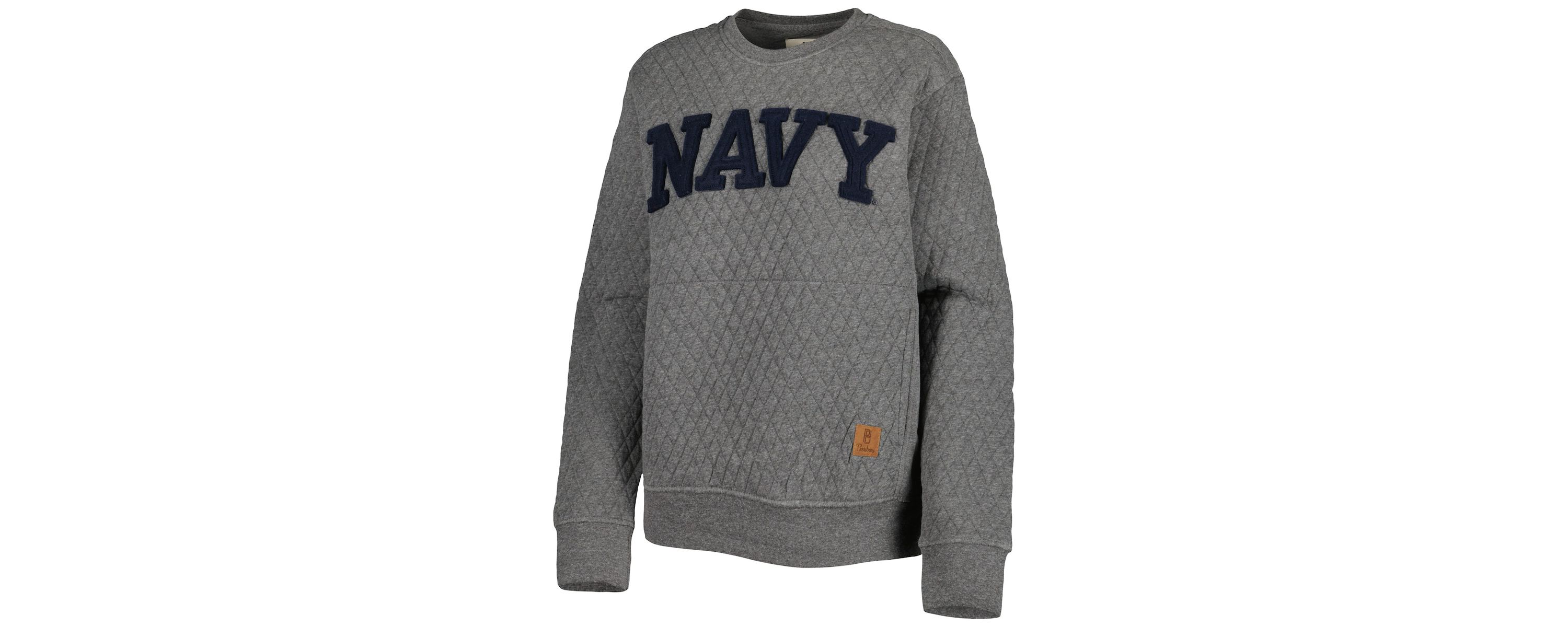 Navy Midshipmen NCAA Midshipmen Moose Quilted Pullover Sweatshirt