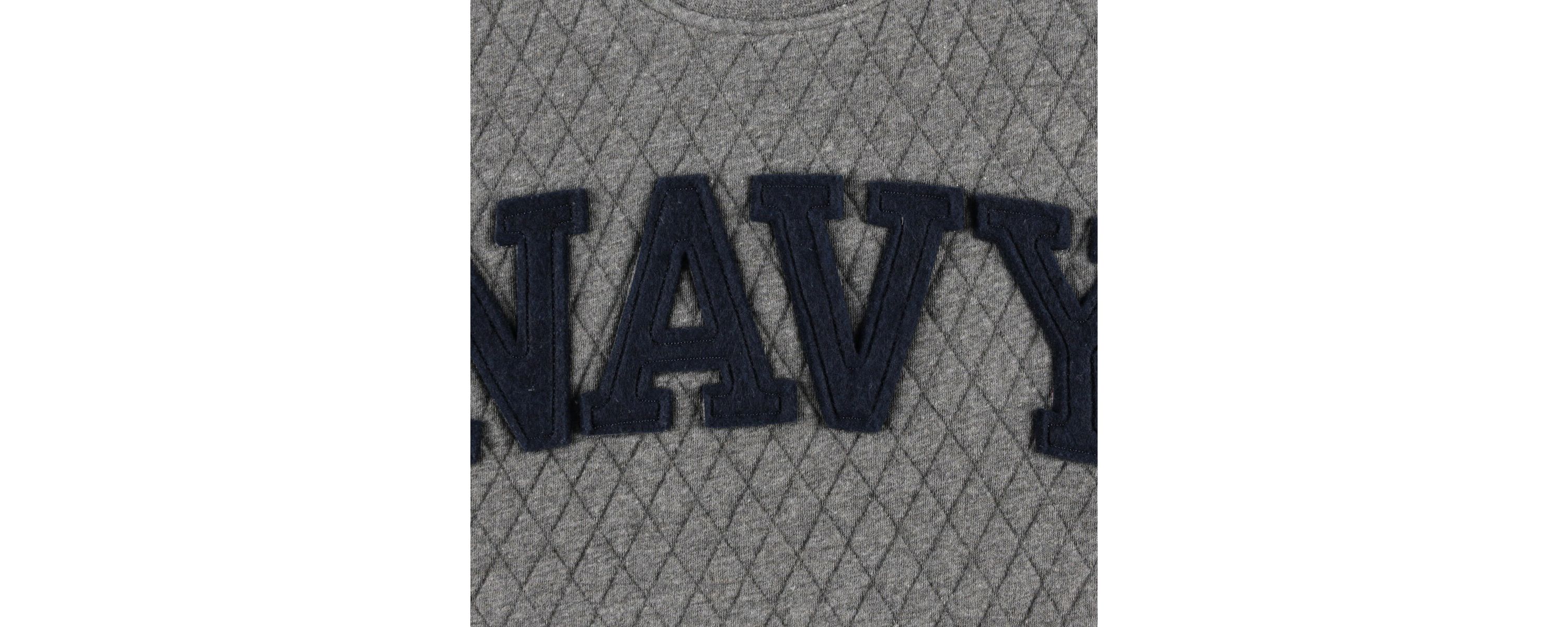 Navy Midshipmen NCAA Midshipmen Moose Quilted Pullover Sweatshirt