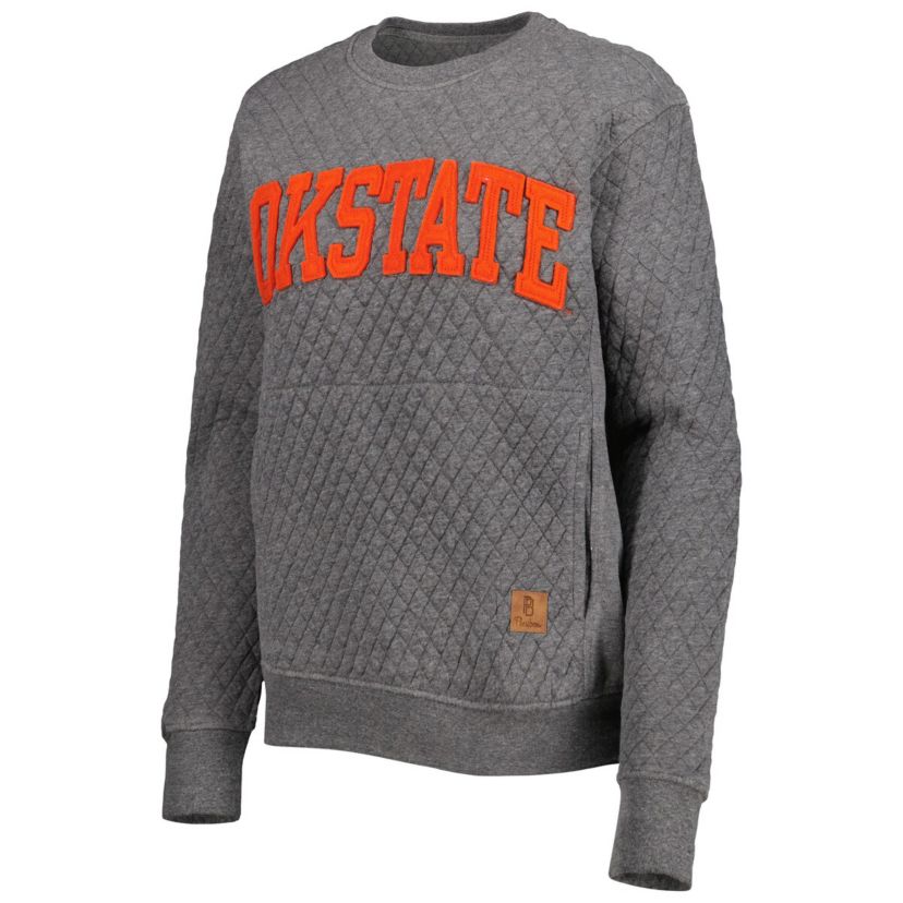 NCAA Oklahoma State Cowboys Moose Quilted Pullover Sweatshirt