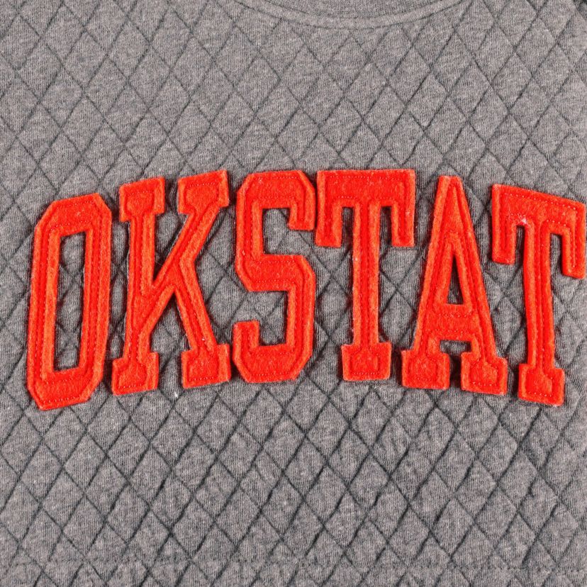 NCAA Oklahoma State Cowboys Moose Quilted Pullover Sweatshirt