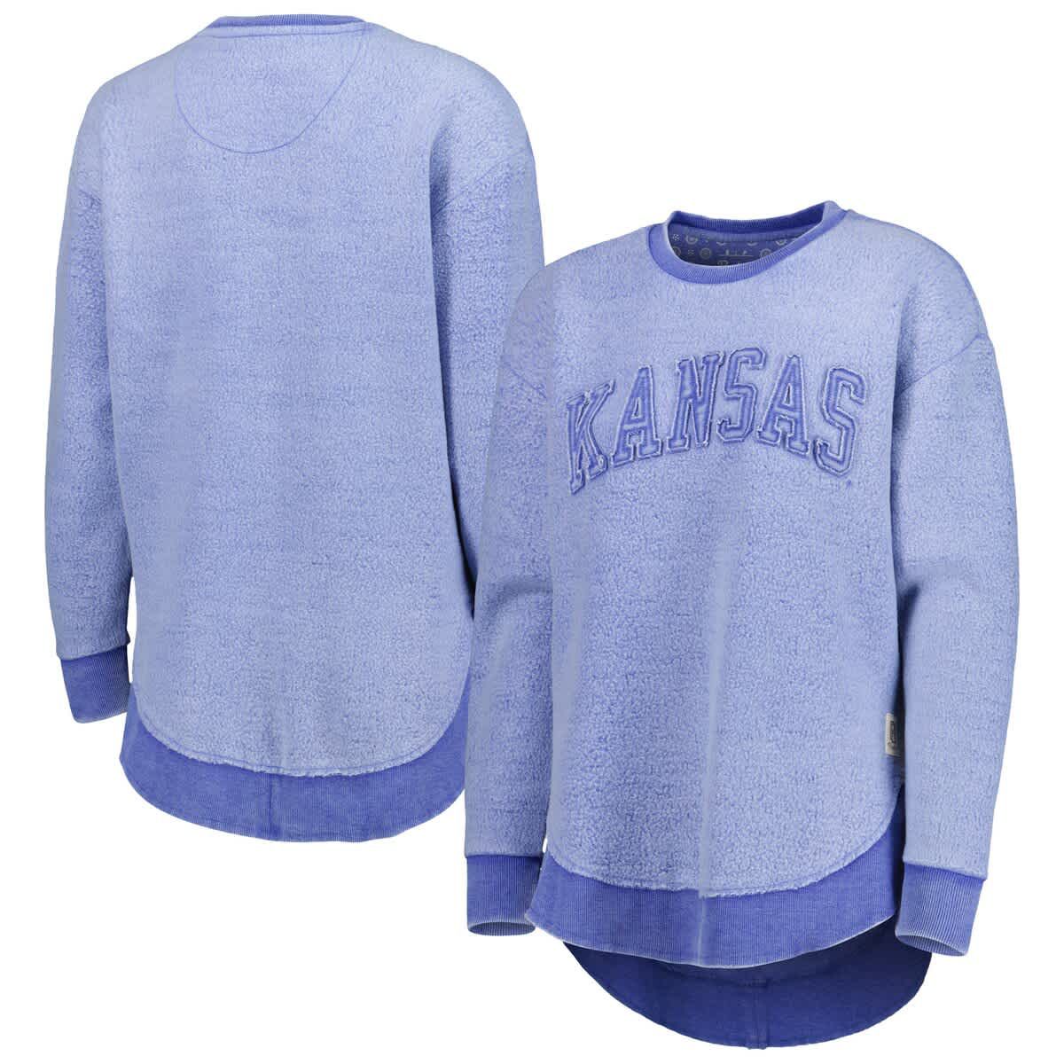 NCAA Kansas Jayhawks Ponchoville Pullover Sweatshirt