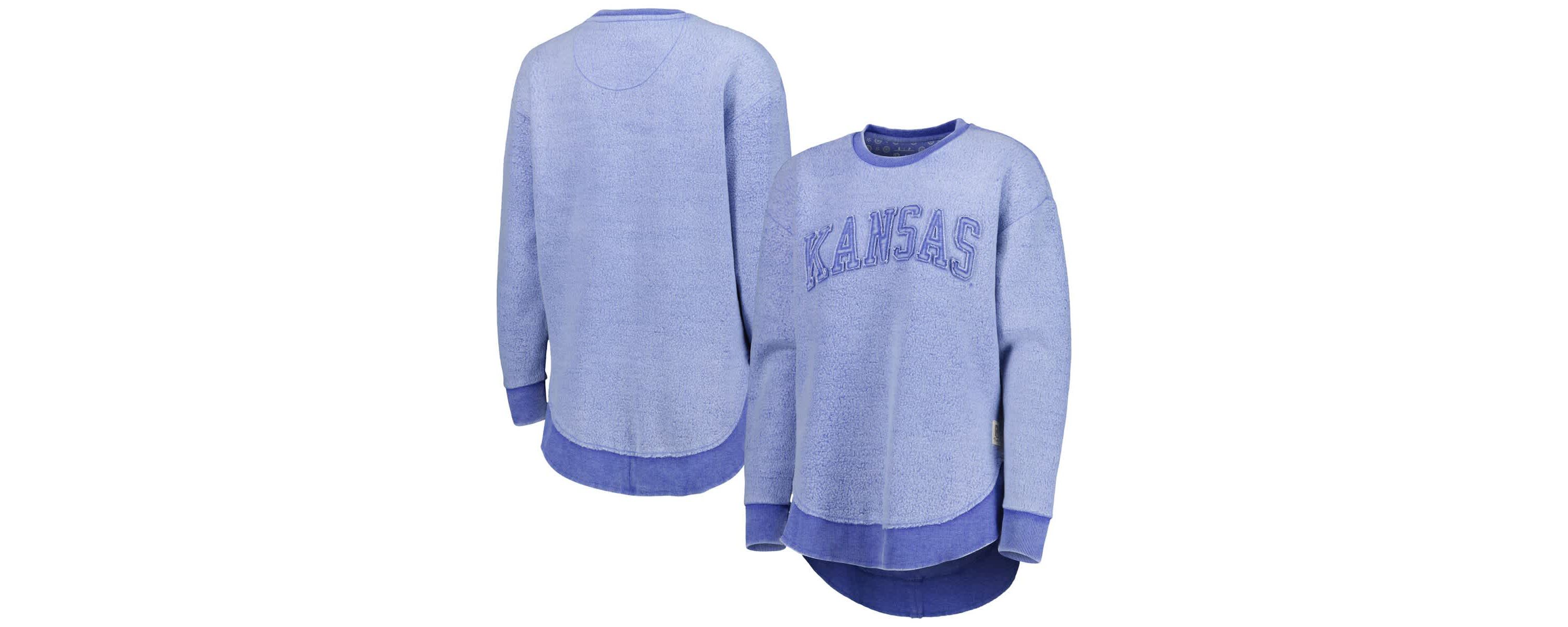 NCAA Kansas Jayhawks Ponchoville Pullover Sweatshirt