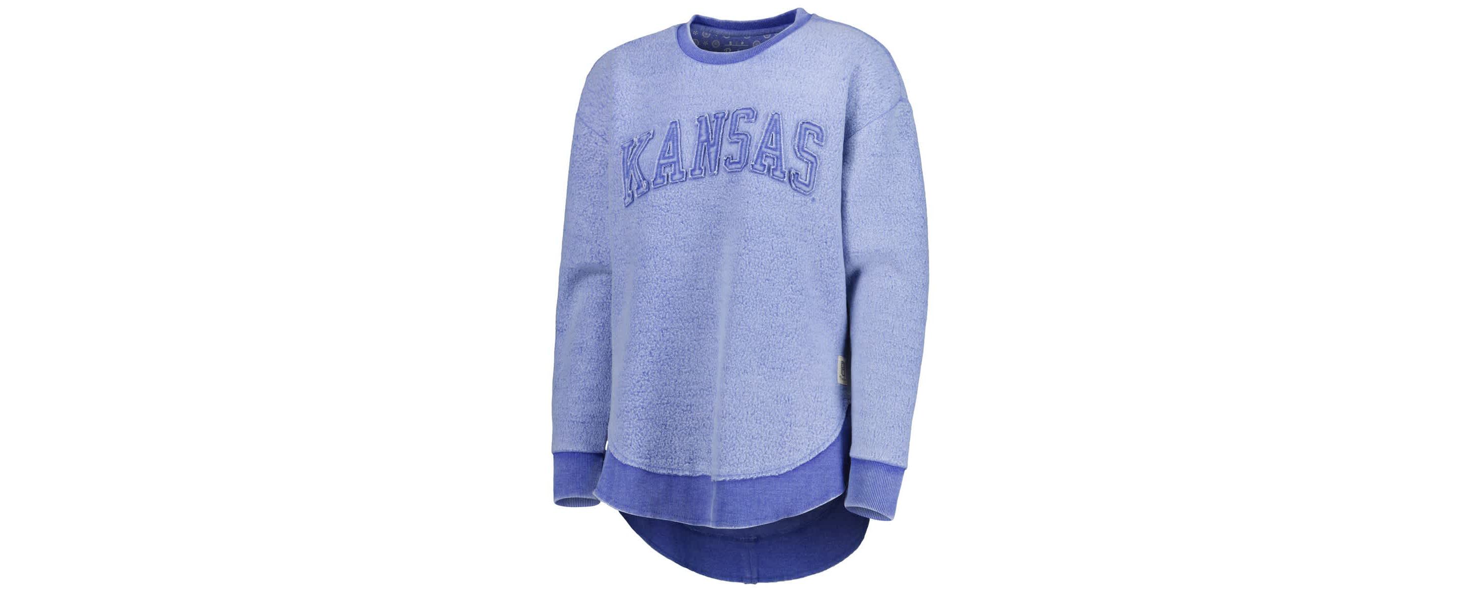NCAA Kansas Jayhawks Ponchoville Pullover Sweatshirt