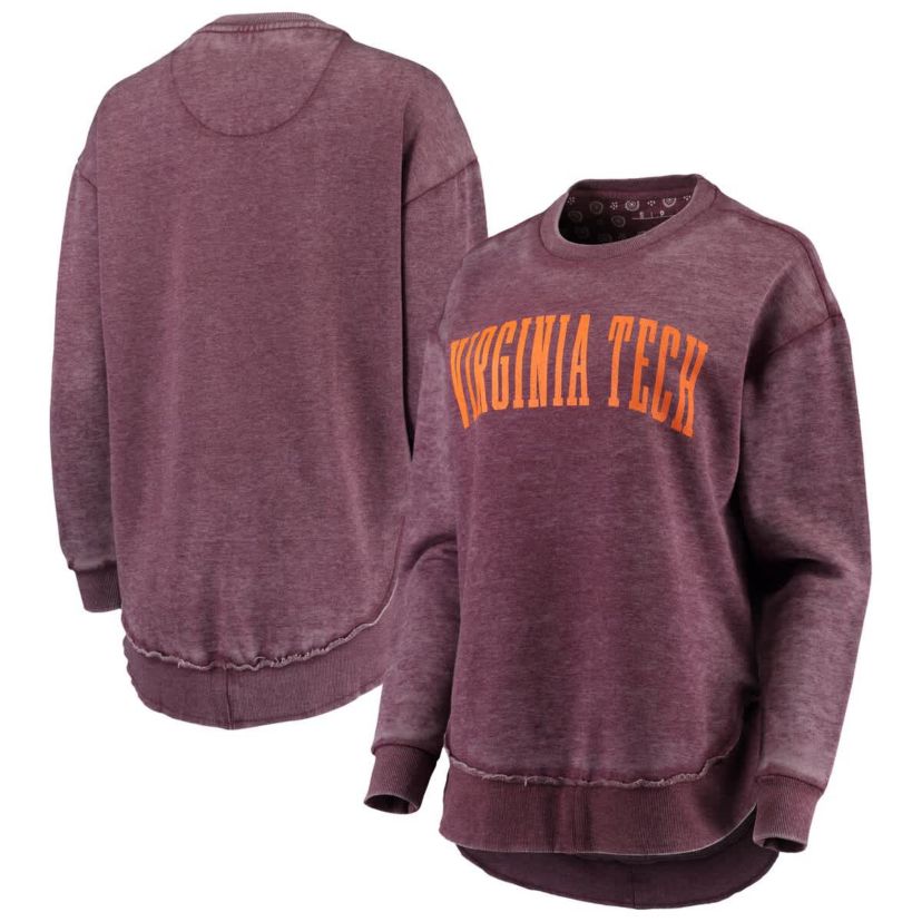 NCAA Virginia Tech Hokies Vintage Wash Pullover Sweatshirt