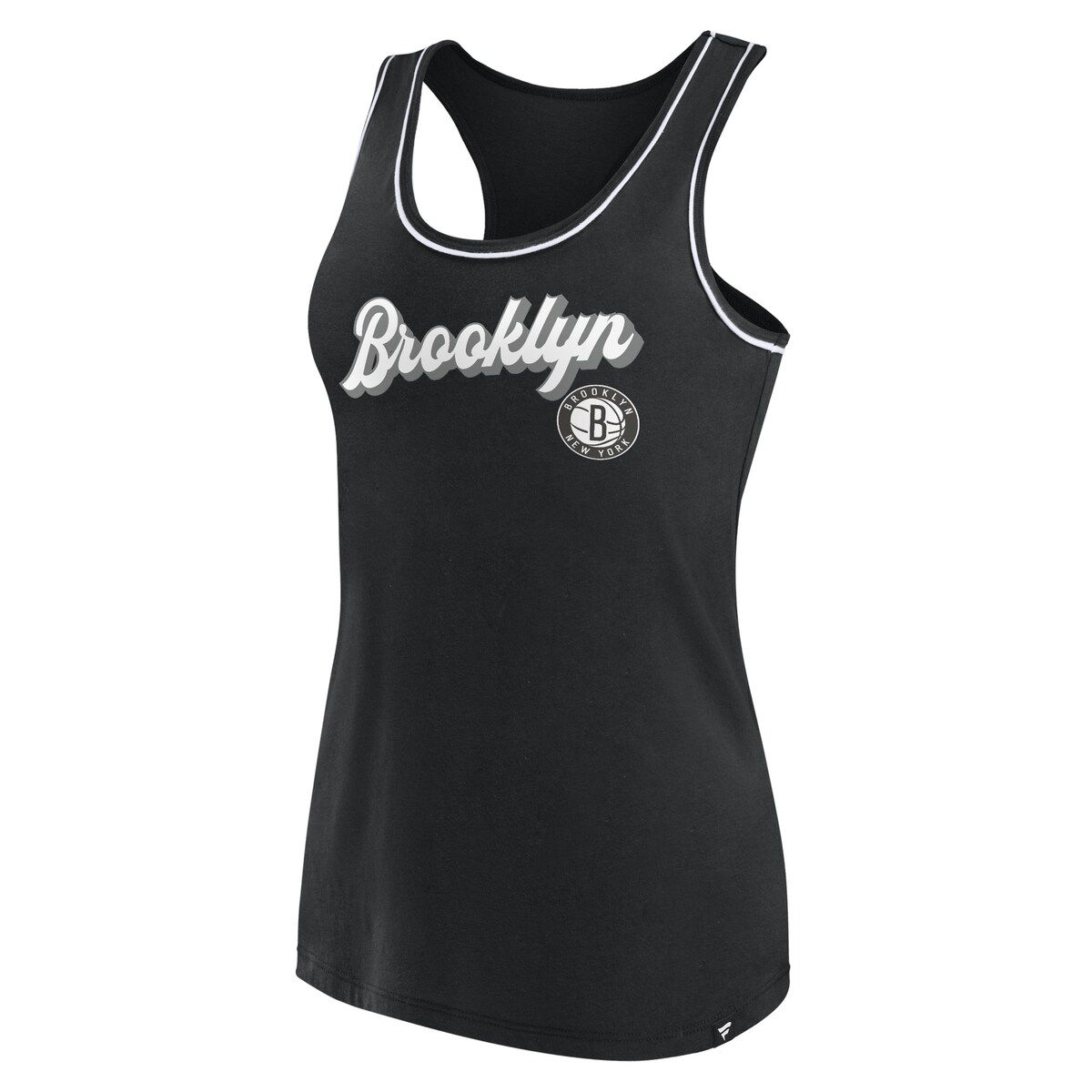 NBA Fanatics Brooklyn Nets Wordmark Logo Racerback Tank Top