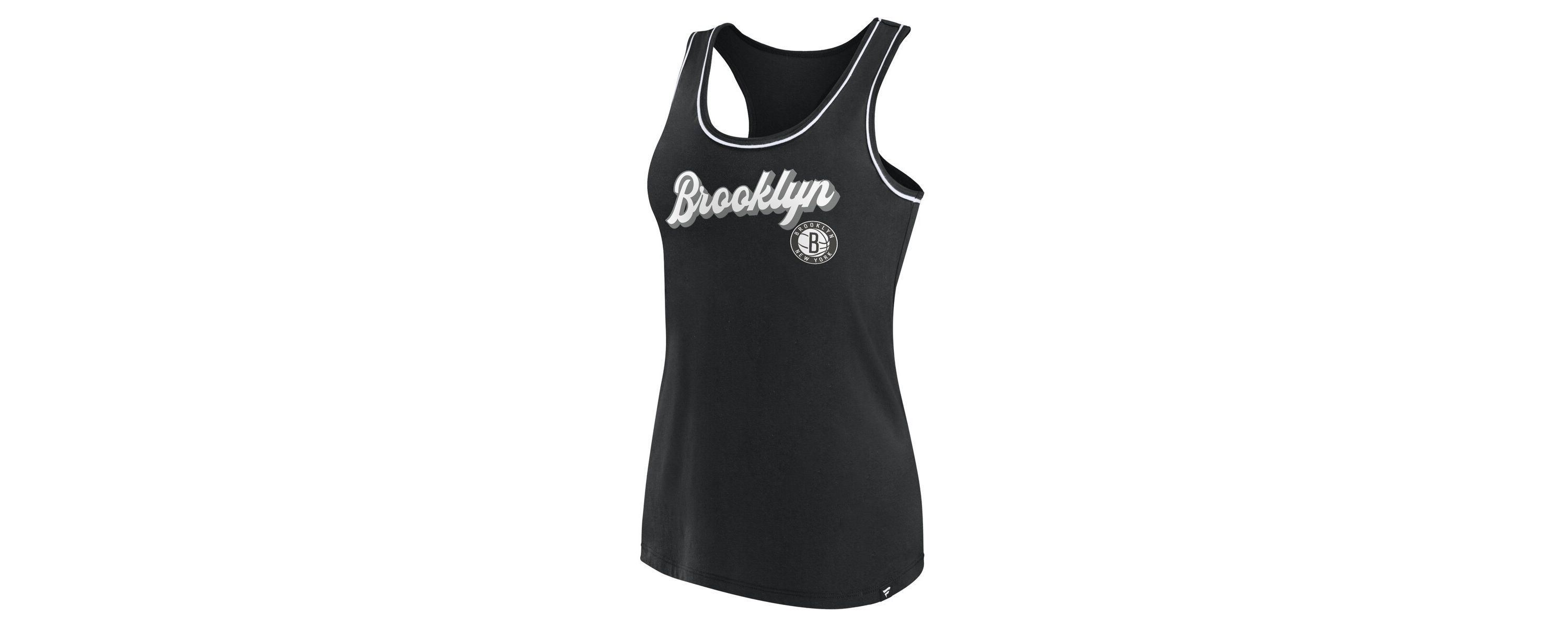 NBA Fanatics Brooklyn Nets Wordmark Logo Racerback Tank Top