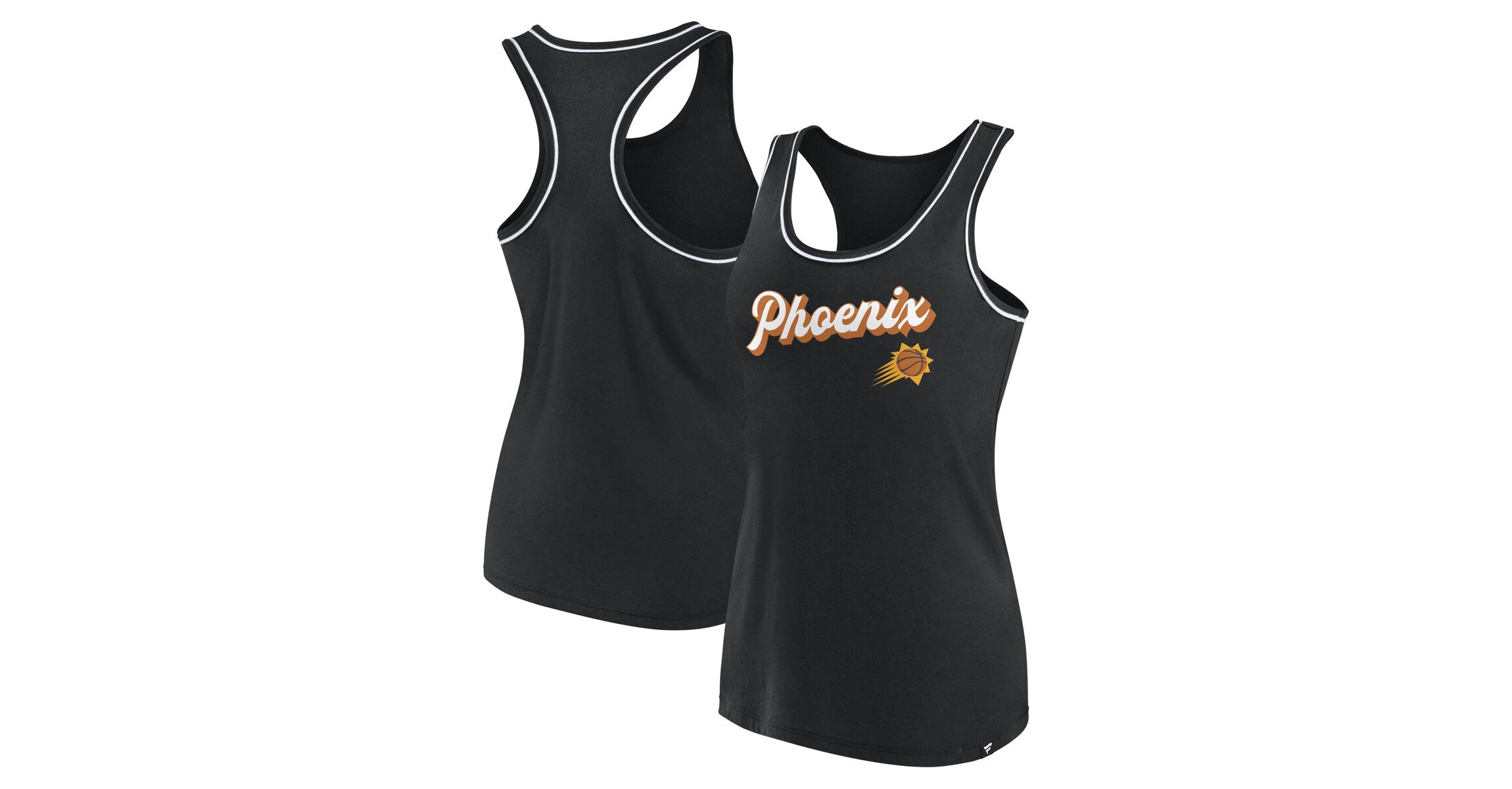 NBA Fanatics Phoenix Suns Wordmark Logo Racerback Tank Top