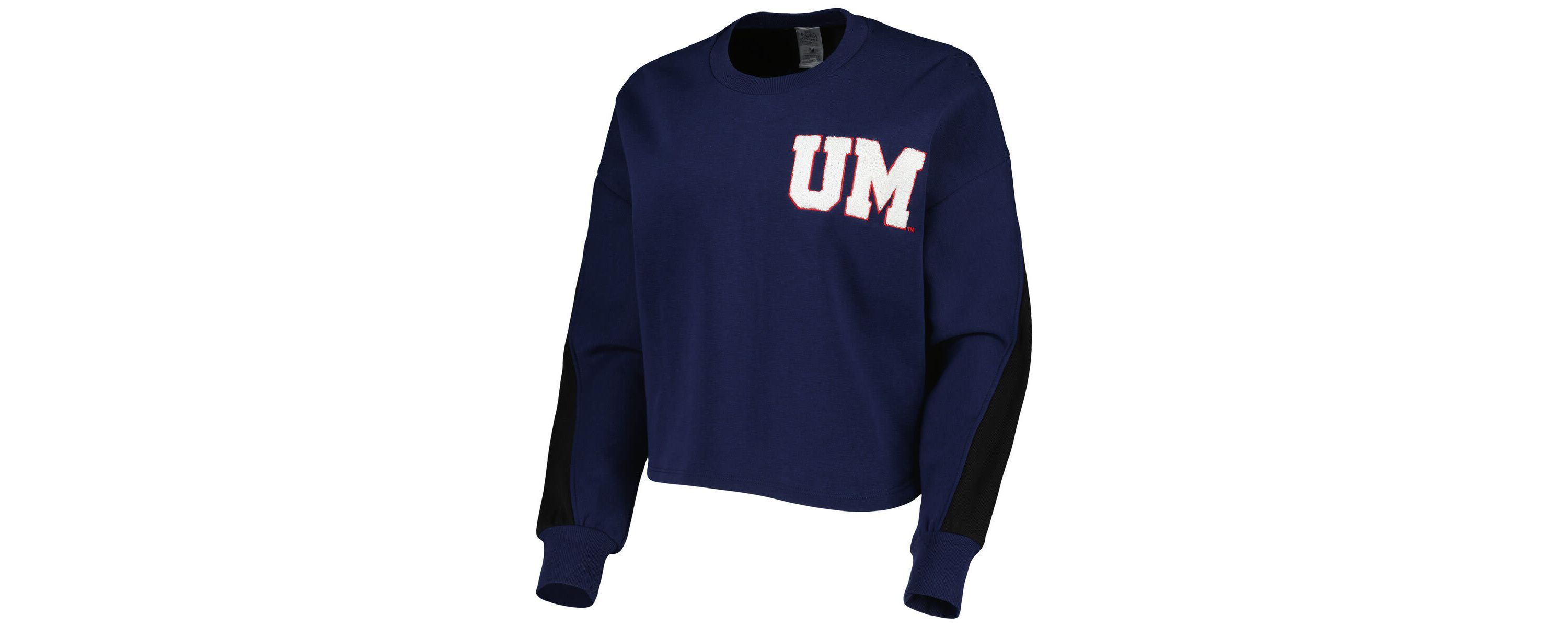 NCAA Ole Miss Rebels Back To Reality Colorblock Pullover Sweatshirt