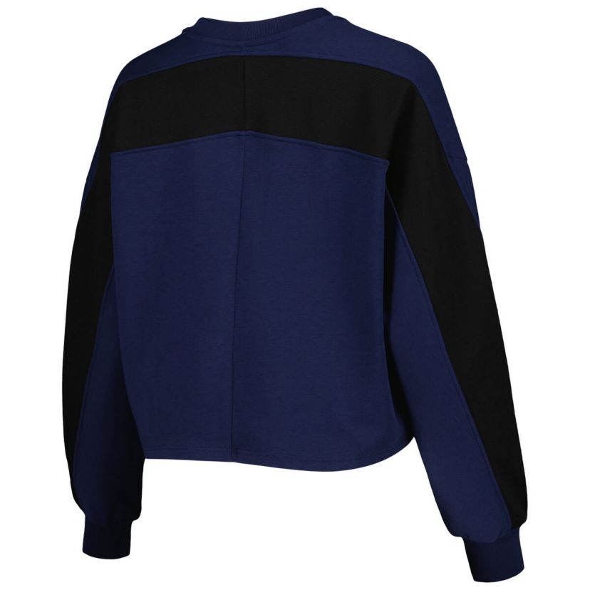 NCAA Ole Miss Rebels Back To Reality Colorblock Pullover Sweatshirt