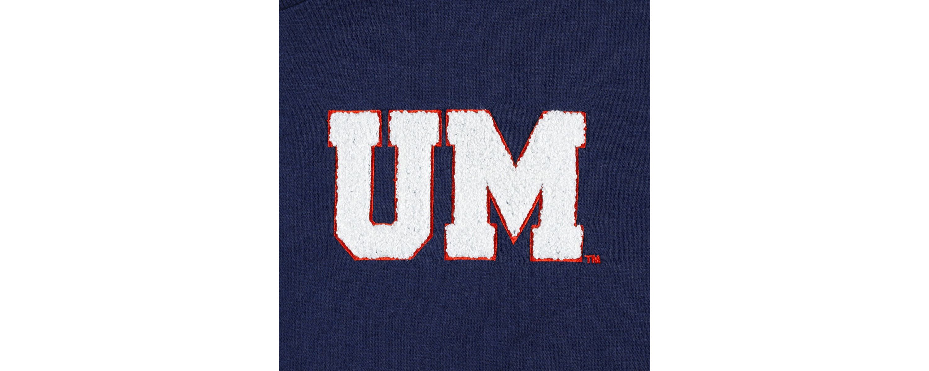 NCAA Ole Miss Rebels Back To Reality Colorblock Pullover Sweatshirt