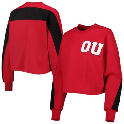 NCAA Oklahoma Sooners Back To Reality Colorblock Pullover Sweatshirt