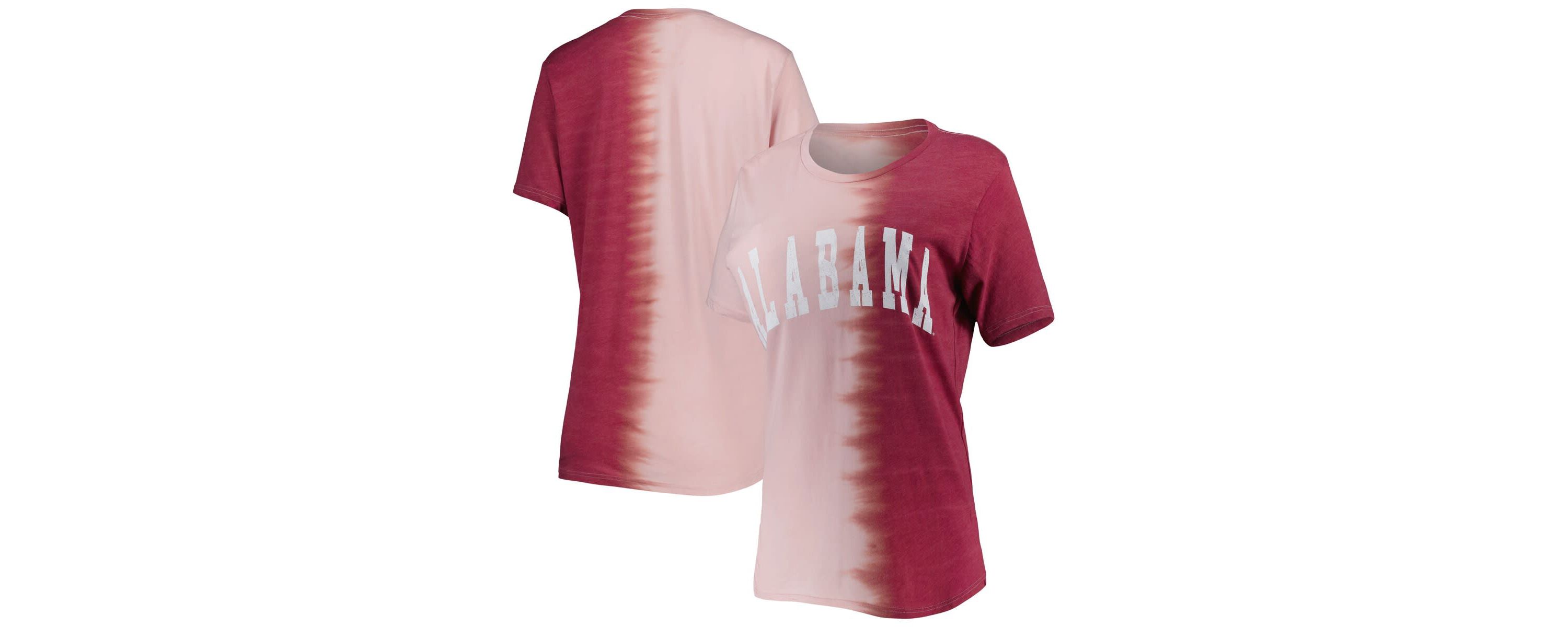 Alabama Crimson Tide NCAA Alabama Tide Find Your Groove Split-Dye T-Shirt