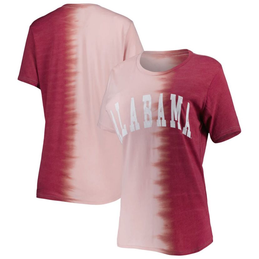 Alabama Crimson Tide NCAA Alabama Tide Find Your Groove Split-Dye T-Shirt
