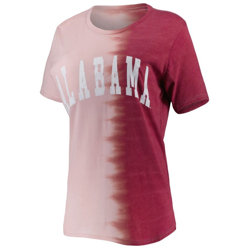 Alabama Crimson Tide NCAA Alabama Tide Find Your Groove Split-Dye T-Shirt
