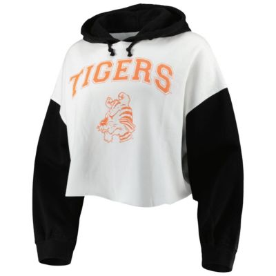 NCAA Clemson Tigers Good Time Color Block Cropped Hoodie