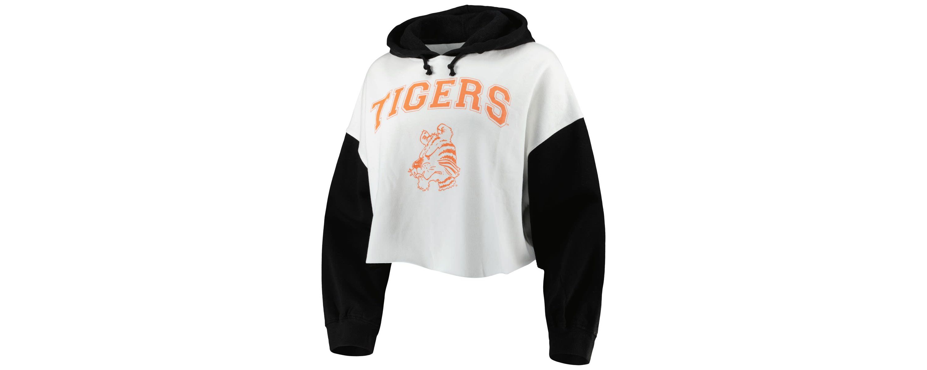 NCAA Clemson Tigers Good Time Color Block Cropped Hoodie