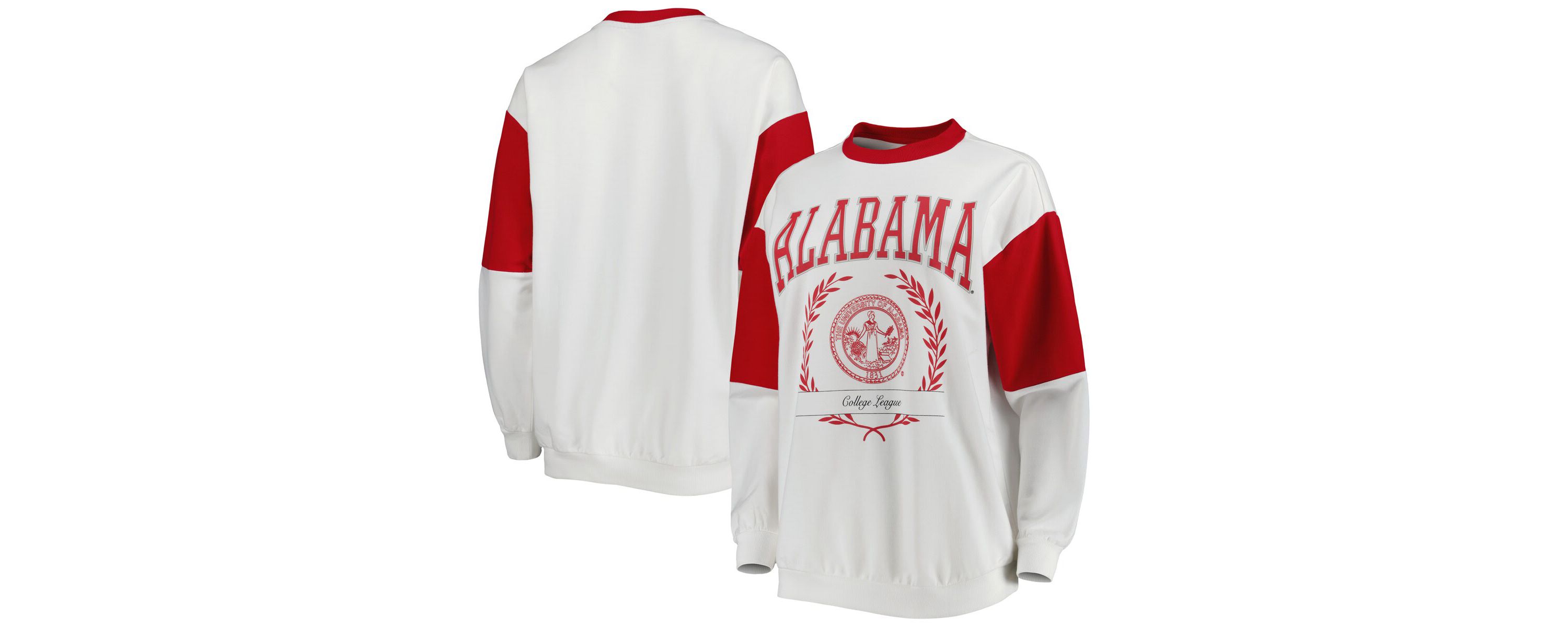 Alabama Crimson Tide NCAA Alabama Tide Its A Vibe Dolman Pullover Sweatshirt