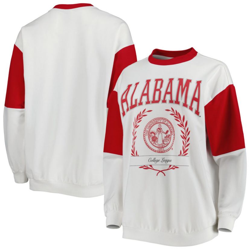 Alabama Crimson Tide NCAA Alabama Tide Its A Vibe Dolman Pullover Sweatshirt