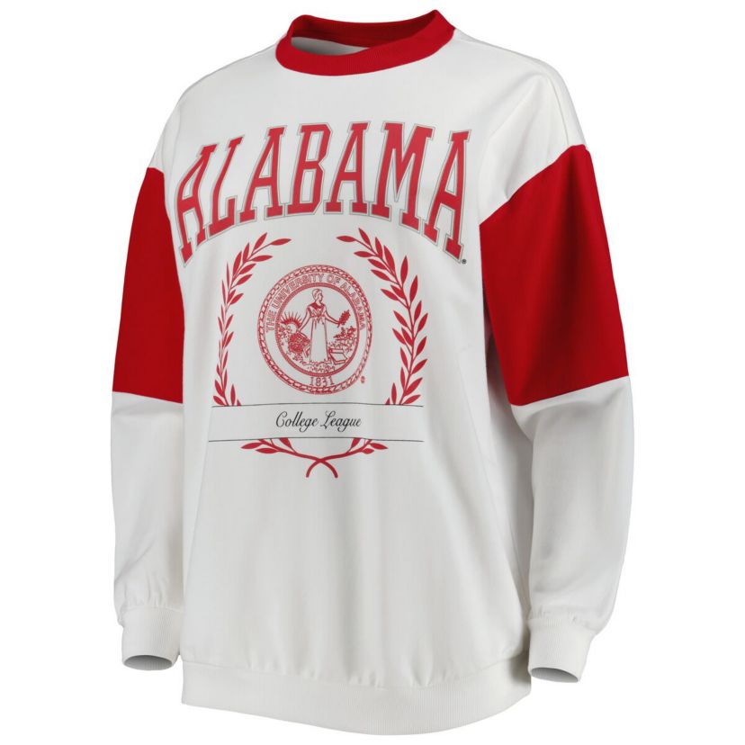 Alabama Crimson Tide NCAA Alabama Tide Its A Vibe Dolman Pullover Sweatshirt