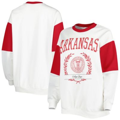 NCAA Arkansas Razorbacks It's A Vibe Dolman Pullover Sweatshirt