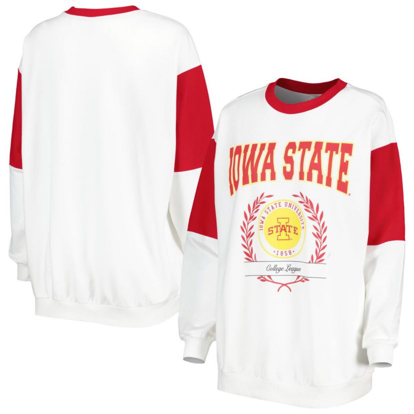 NCAA Iowa State Cyclones Its A Vibe Dolman Pullover Sweatshirt